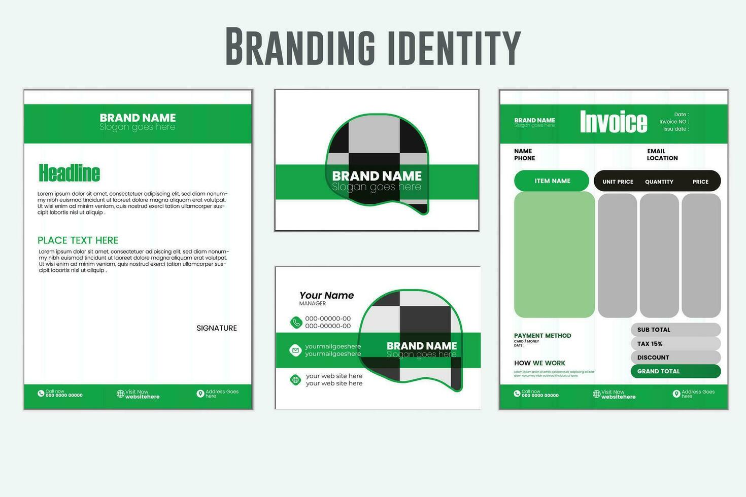 il branding identità design vettore eps 10