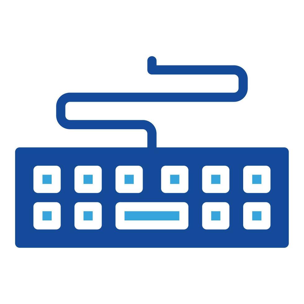 tastiera icona o logo illustrazione glifo stile vettore