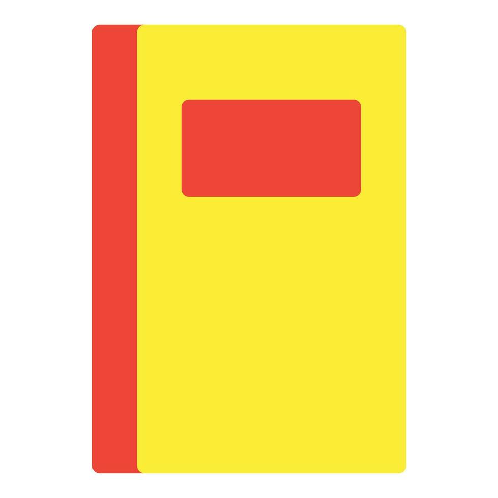 libro icona o logo illustrazione piatto colore stile vettore