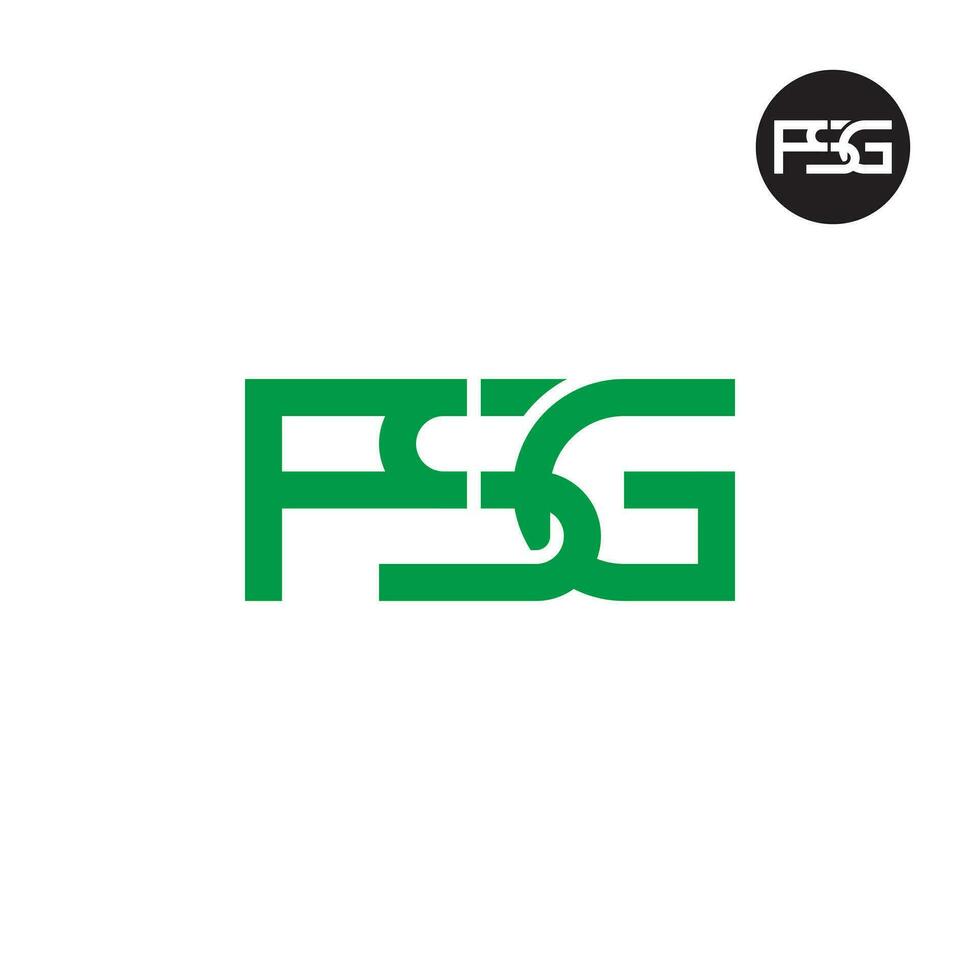 lettera fsg monogramma logo design vettore