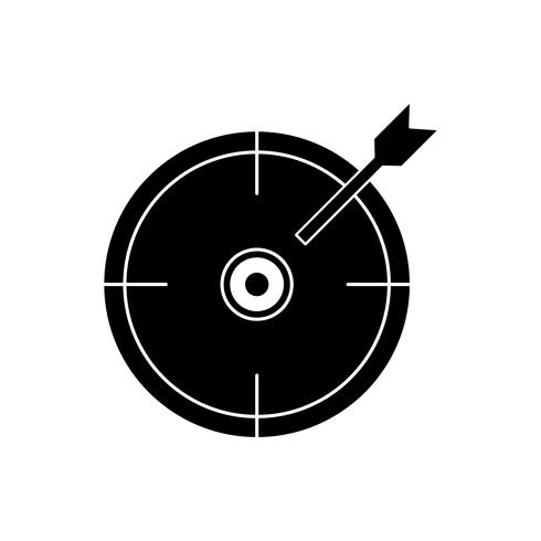 icona glifo nero vettore