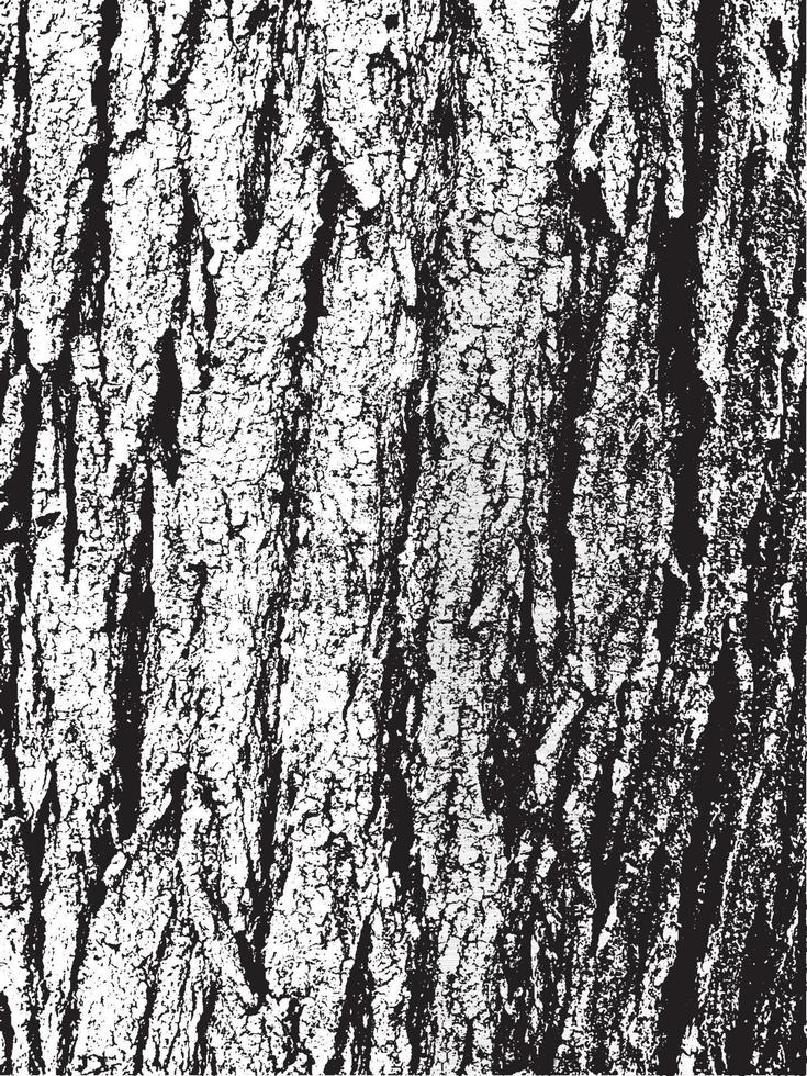 struttura della corteccia di albero di lerciume. trama di sovrapposizione in difficoltà. trama vettoriale in bianco e nero