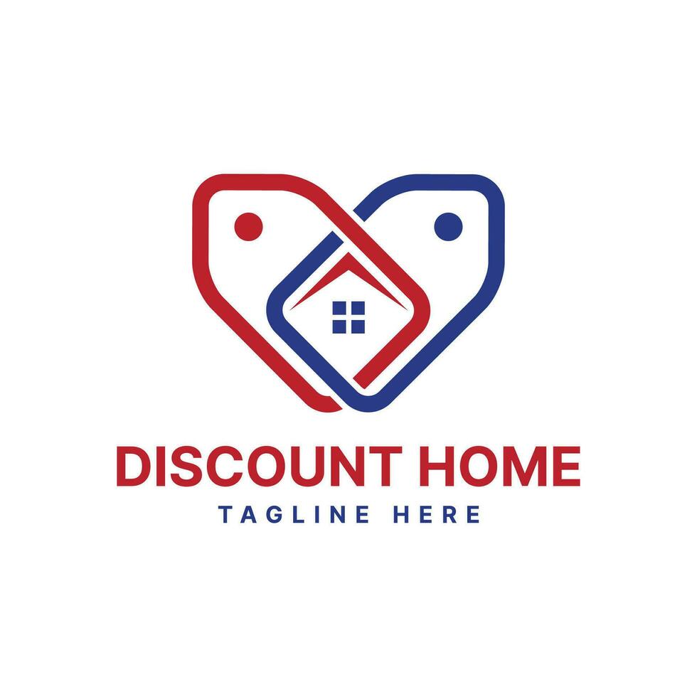 sconto Casa vendere logo design moderno semplice concetto per vero tenuta acquisti, mutuo servizio vettore modello