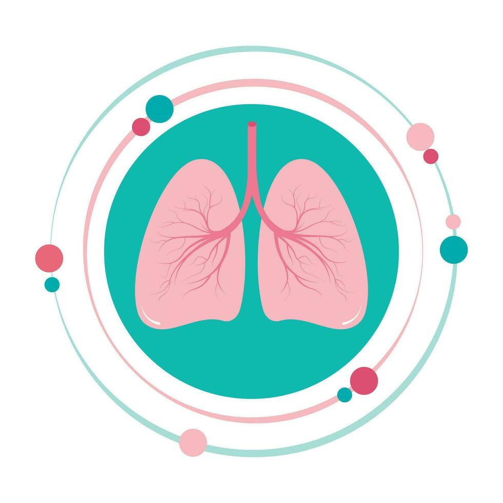 polmoni vettore illustrazione grafico icona simbolo