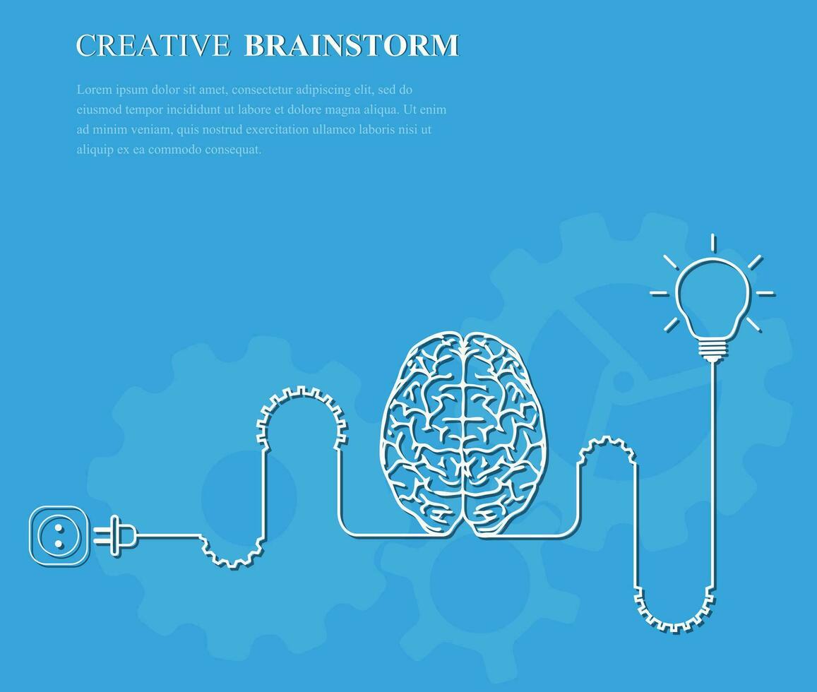 creativo brainstorming concetto attività commerciale idea vettore