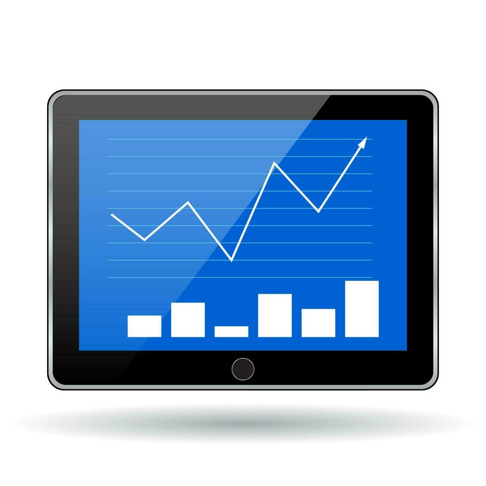 attività commerciale statistica grafico. vettore