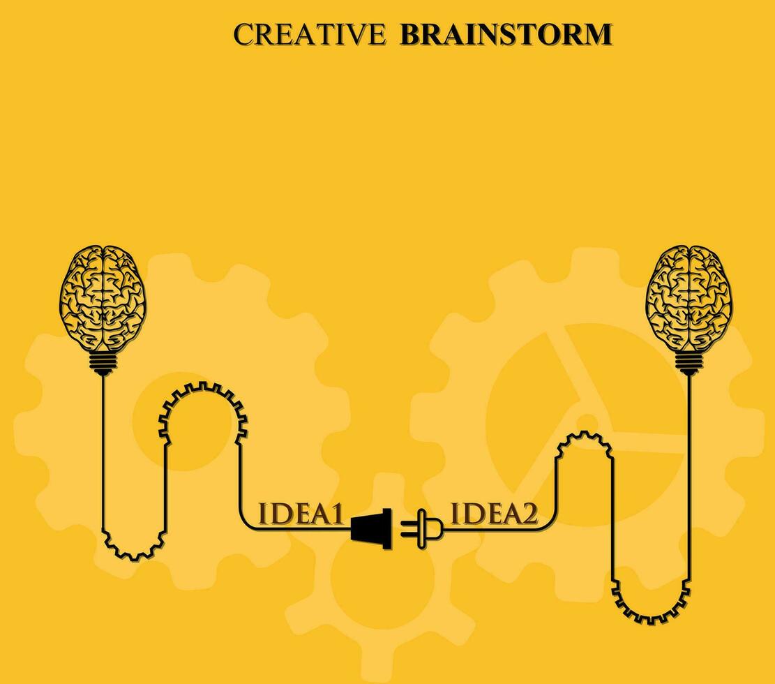 creativo brainstorming concetto attività commerciale vettore