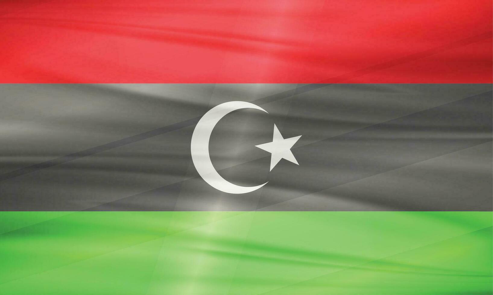 illustrazione di Libia bandiera e modificabile vettore di Libia nazione bandiera
