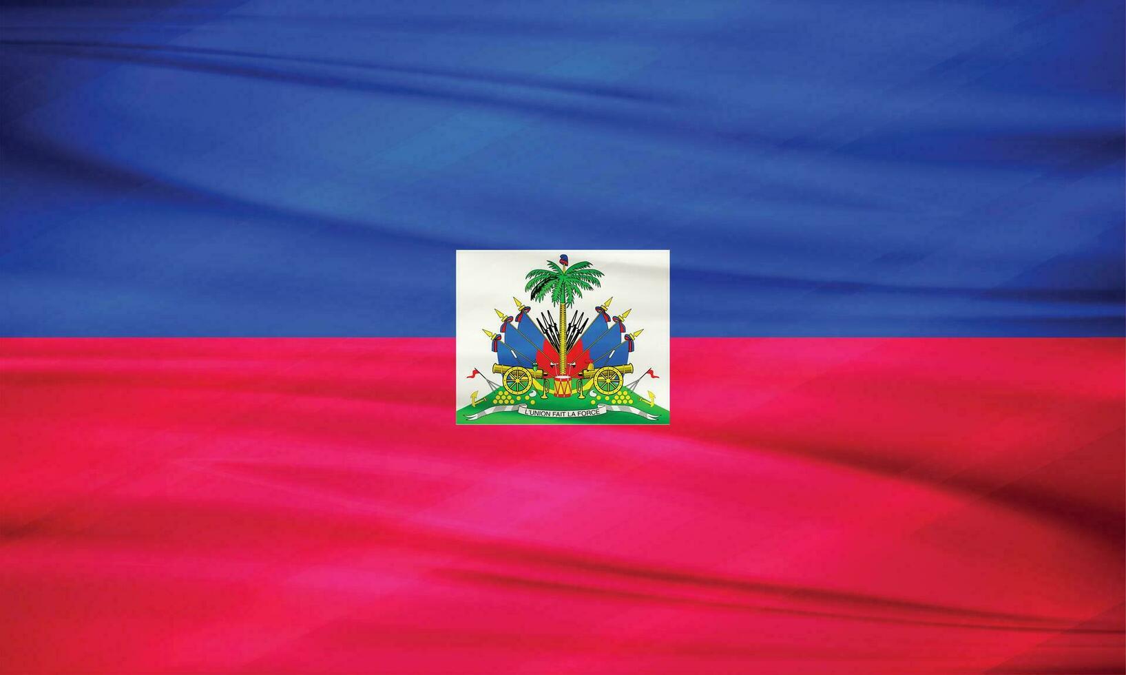 illustrazione di Haiti bandiera e modificabile vettore di Haiti nazione bandiera