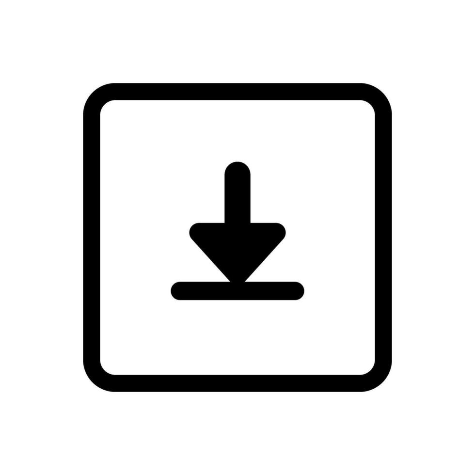 Scarica icona vettore. caricare pulsante illustrazione. caricare simbolo o logo. vettore