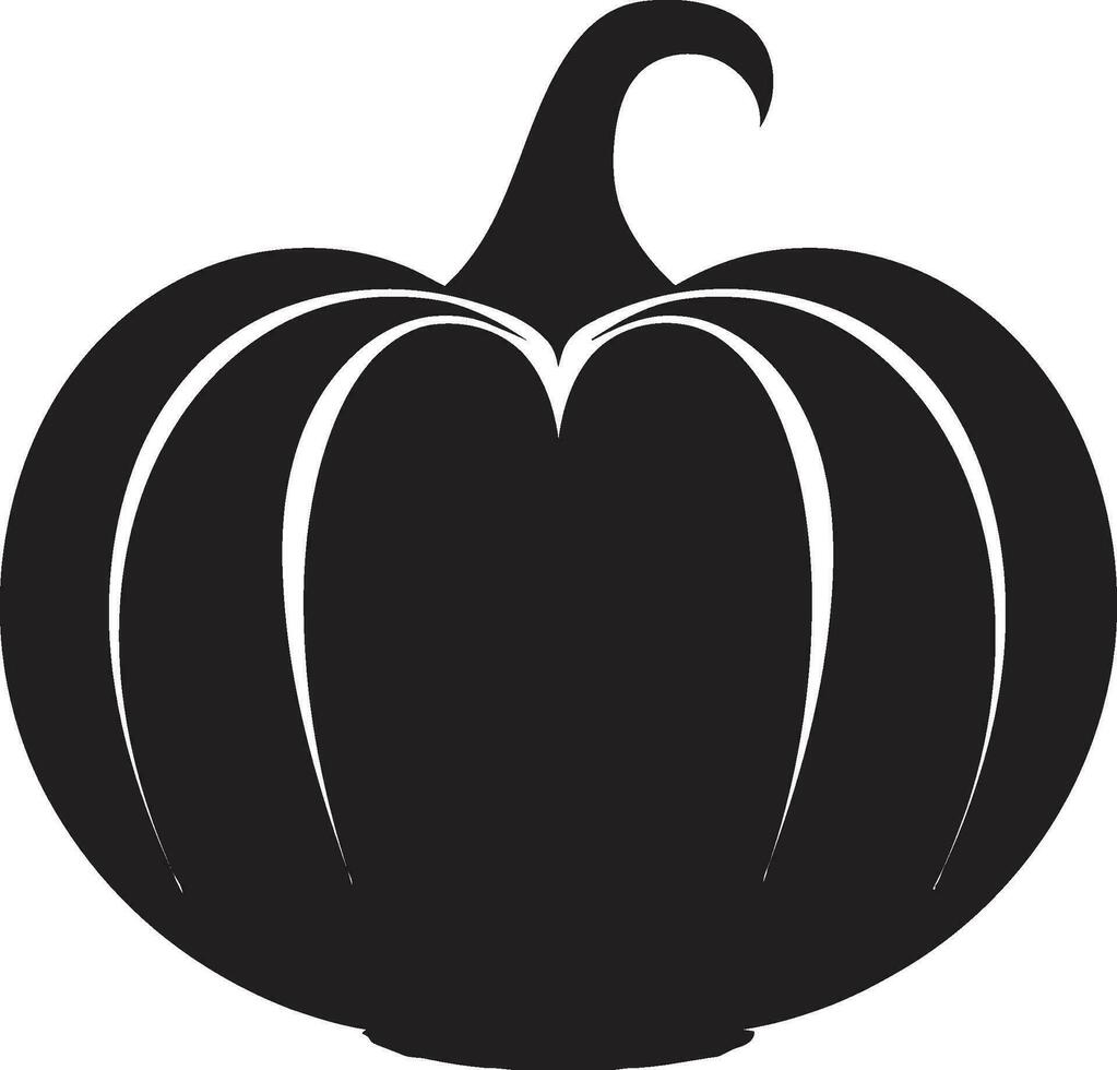 autunnale eleganza iconico emblema icona vivace zucca bellezza vettore logo design