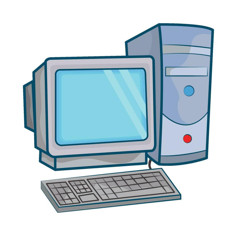 del desktop computer illustrazione vettore