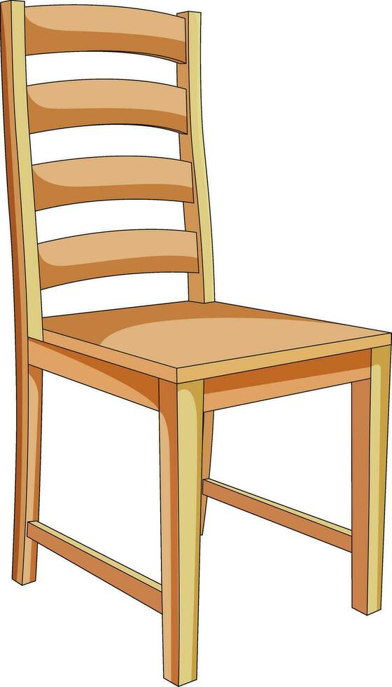 di legno sedia vettore illustrazione