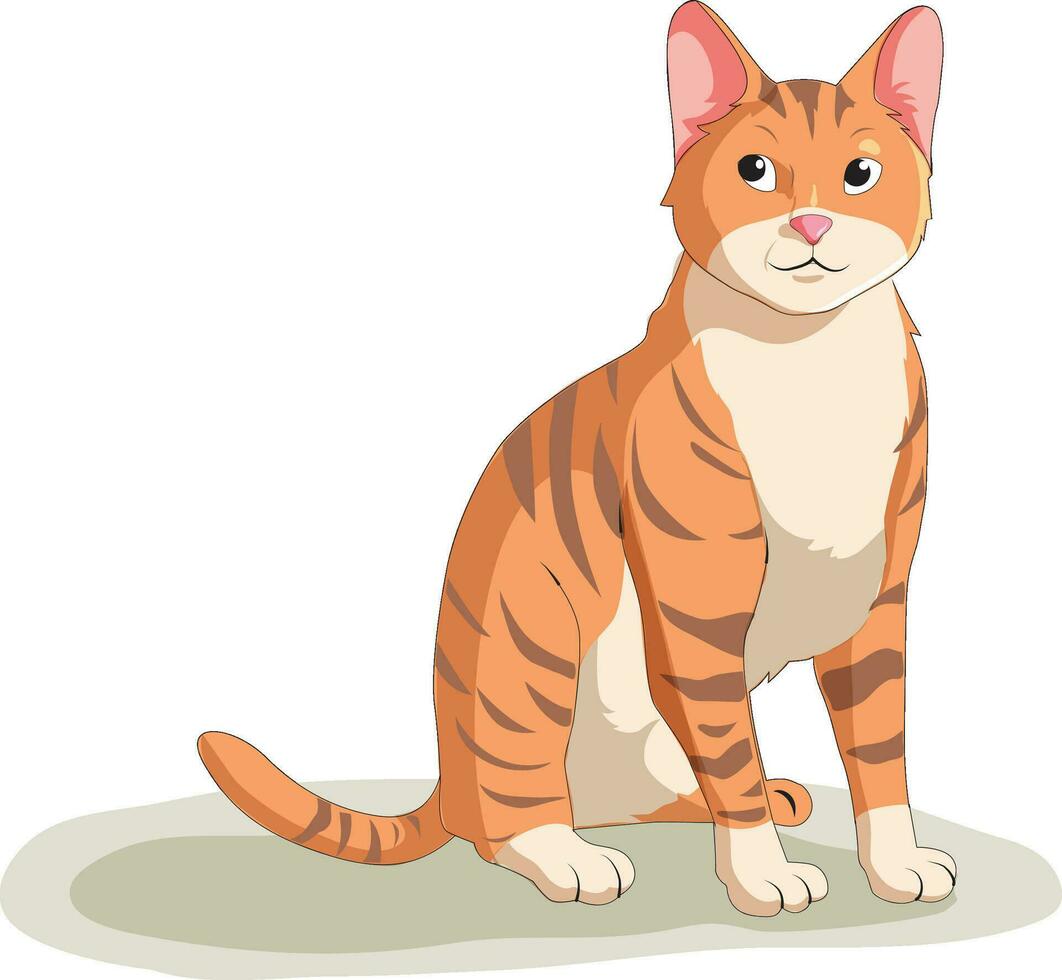 gatto isolato grafico vettore illustrazione