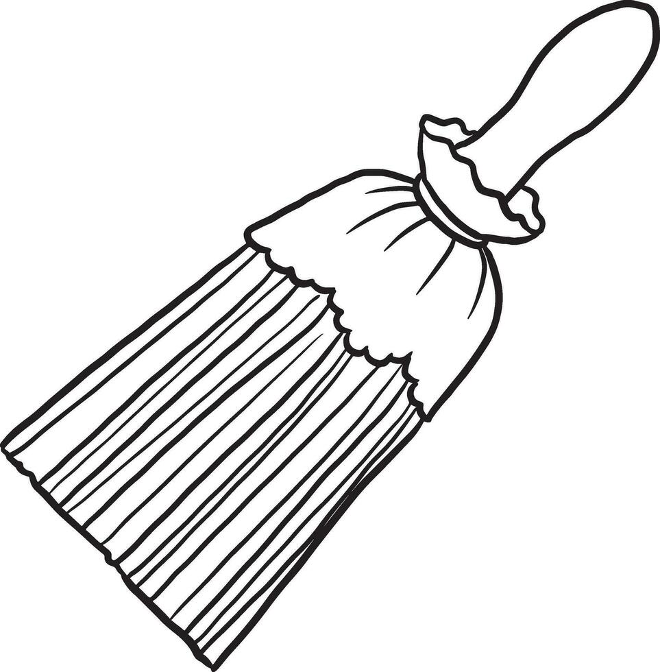 illustrazione lavori di casa pulito opera addetto alle pulizie attrezzatura Casa scopa vettore