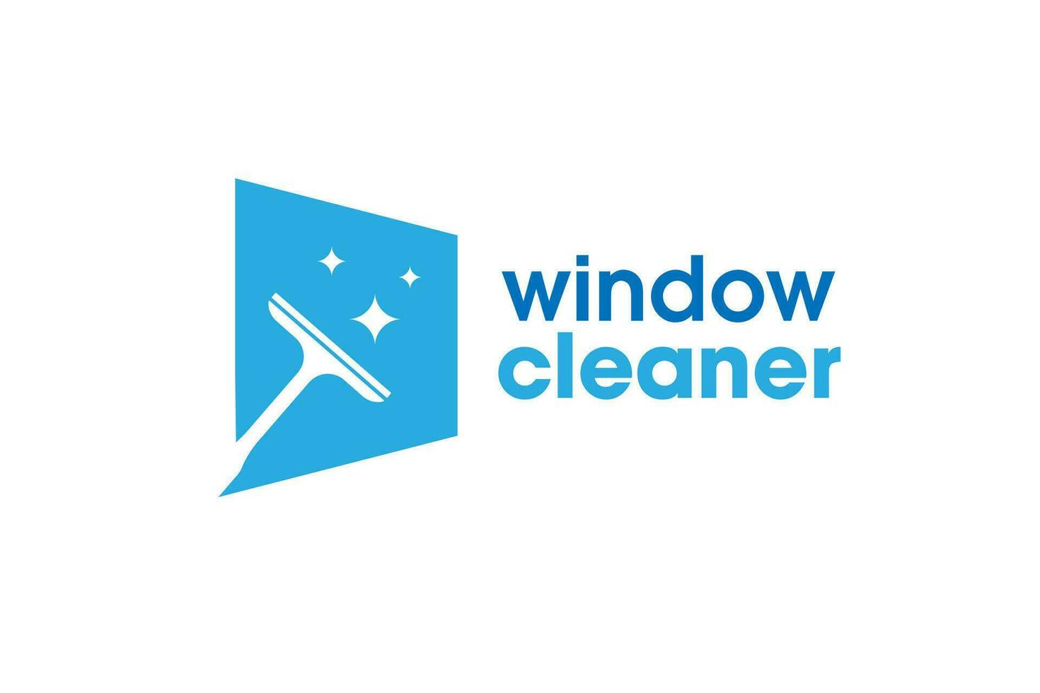 finestra pulizia servizio logo. finestra bicchiere pulizia vettore logo