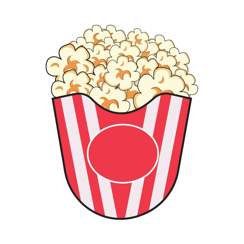 Popcorn cinema illustrazione vettore