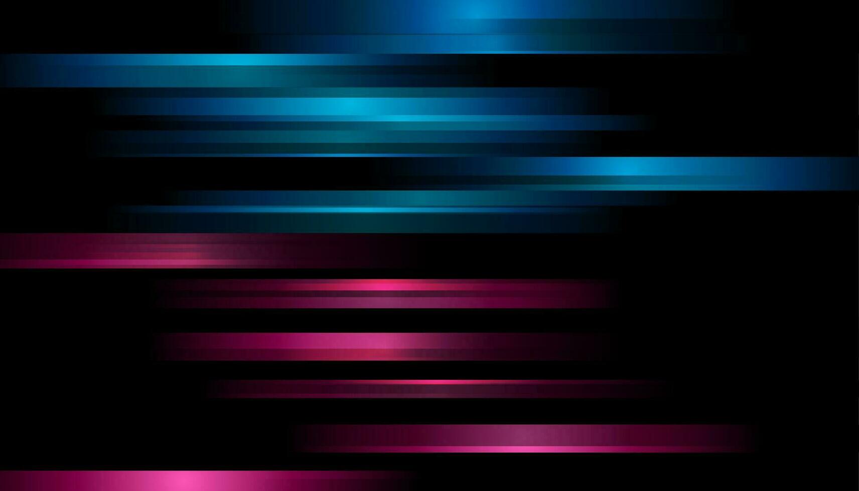 vivace blu e viola geometrico strisce astratto Tech sfondo vettore