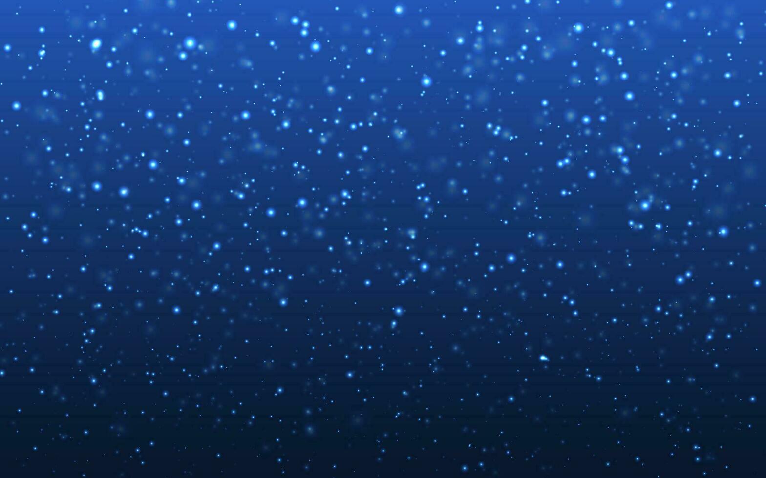 Natale neve. caduta i fiocchi di neve su blu sfondo. nevicata. vettore illustrazione