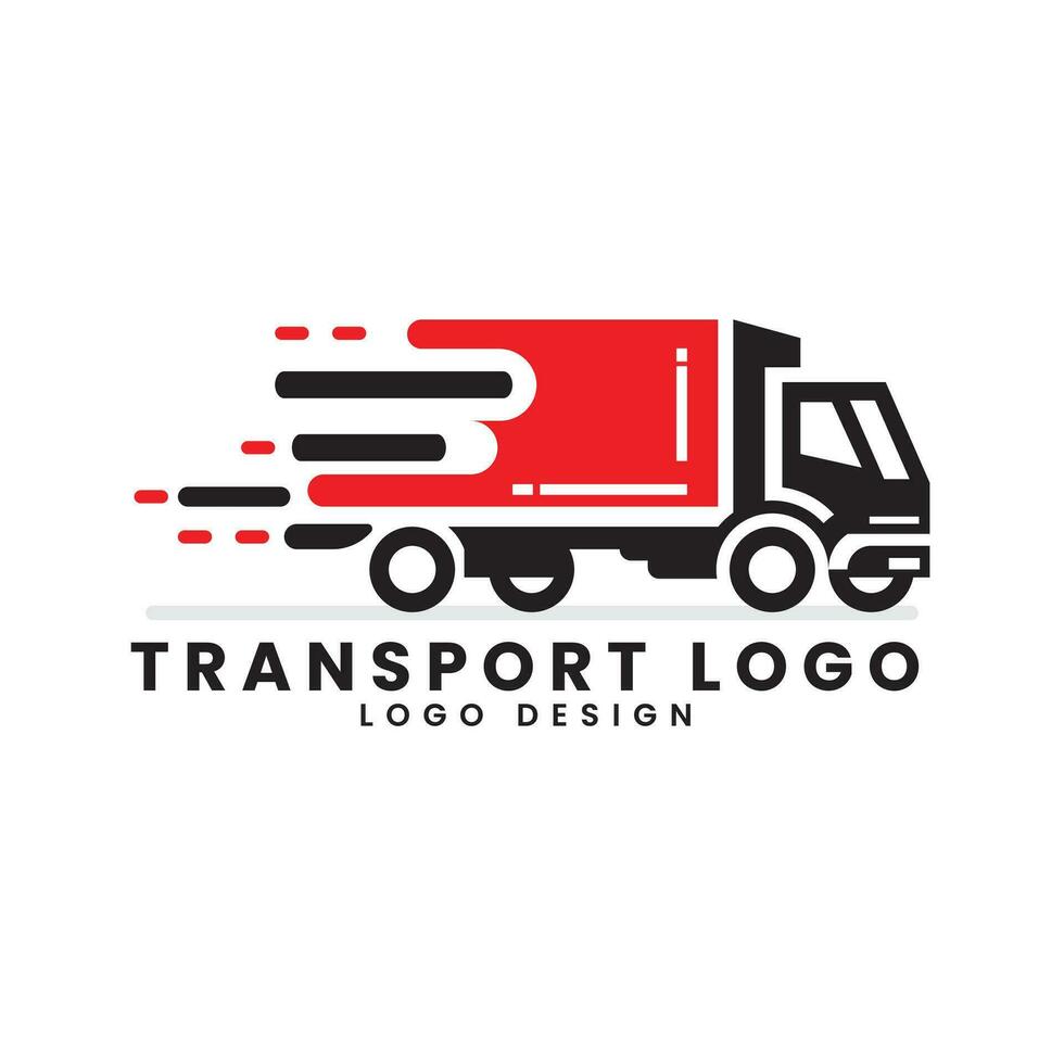 trasporto logistica concetto carico furgone camion consegna Corriere servizio logo design vettore modello