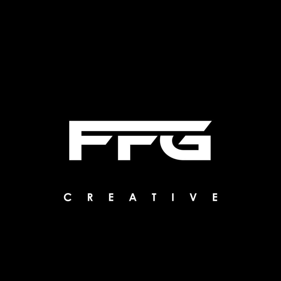 ffg lettera iniziale logo design modello vettore illustrazione