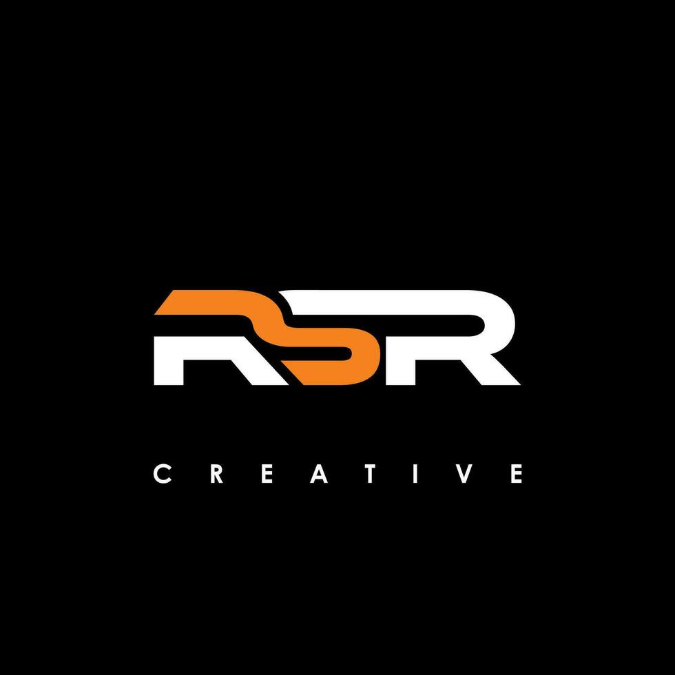 rsr lettera iniziale logo design modello vettore illustrazione