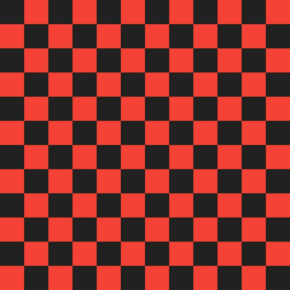 rosso e nero checker modello. checker senza soluzione di continuità modello vettore. checker modello. decorativo elementi, pavimento piastrelle, parete piastrelle, bagno piastrelle, nuoto piscina piastrelle. vettore