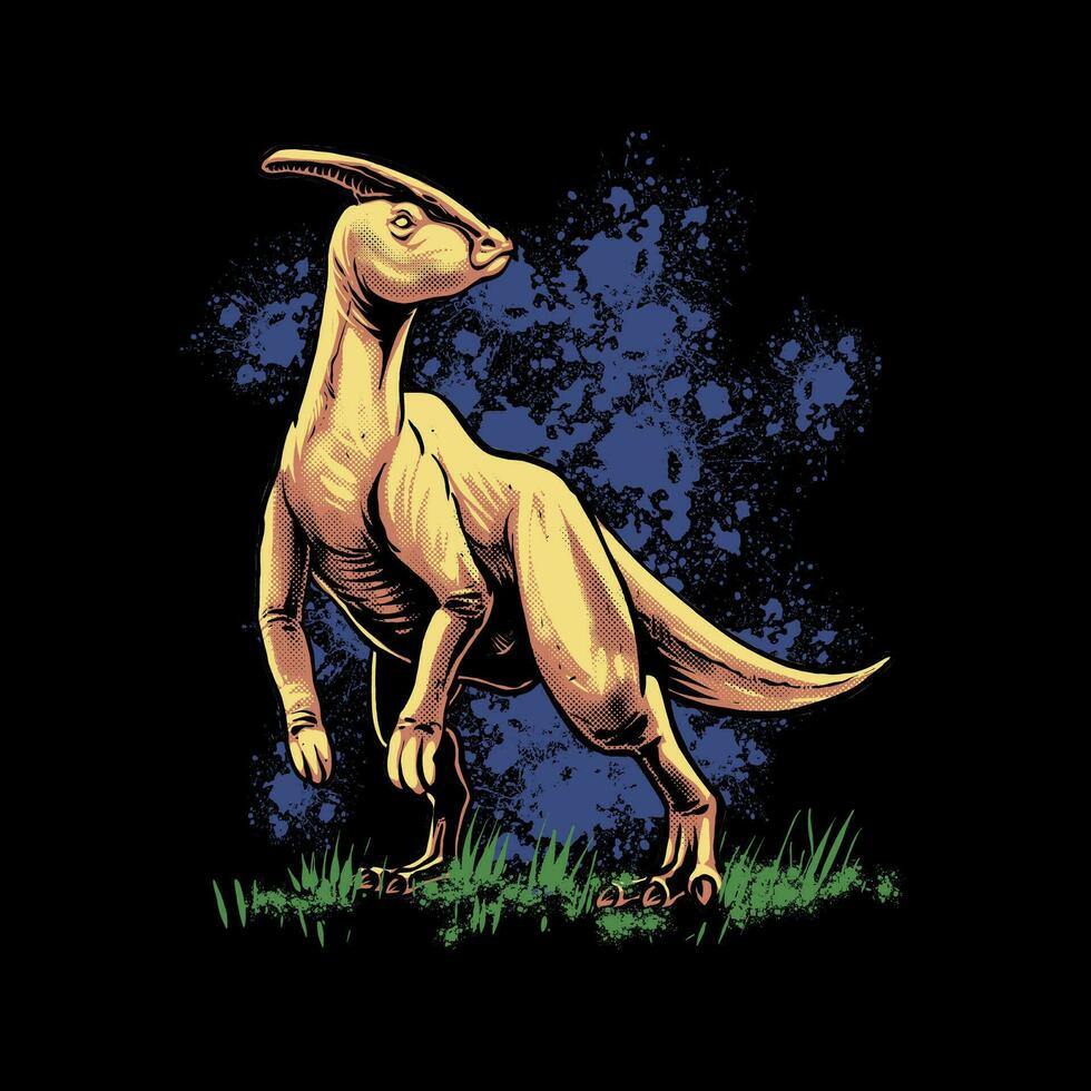 il Parasaurolophus dinosauro illustrazione vettore