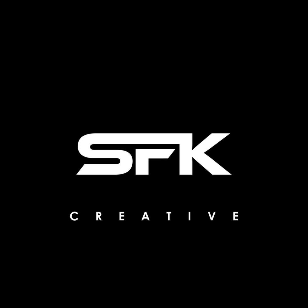 sfk lettera iniziale logo design modello vettore illustrazione