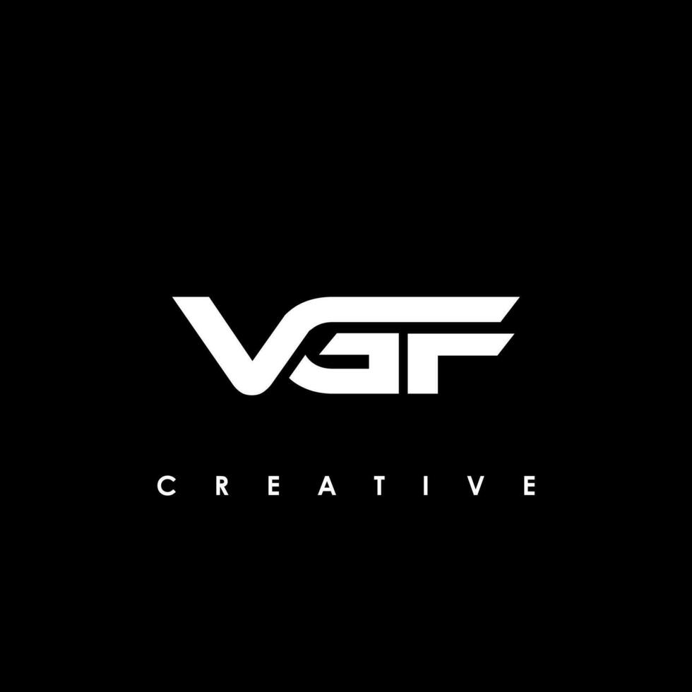 vgf lettera iniziale logo design modello vettore illustrazione