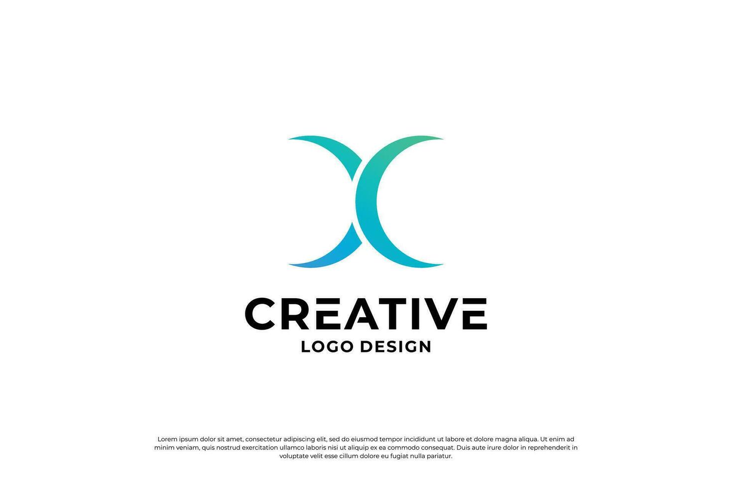 lettera X logo design modello. iniziale lettere X. creativo X simbolo. vettore