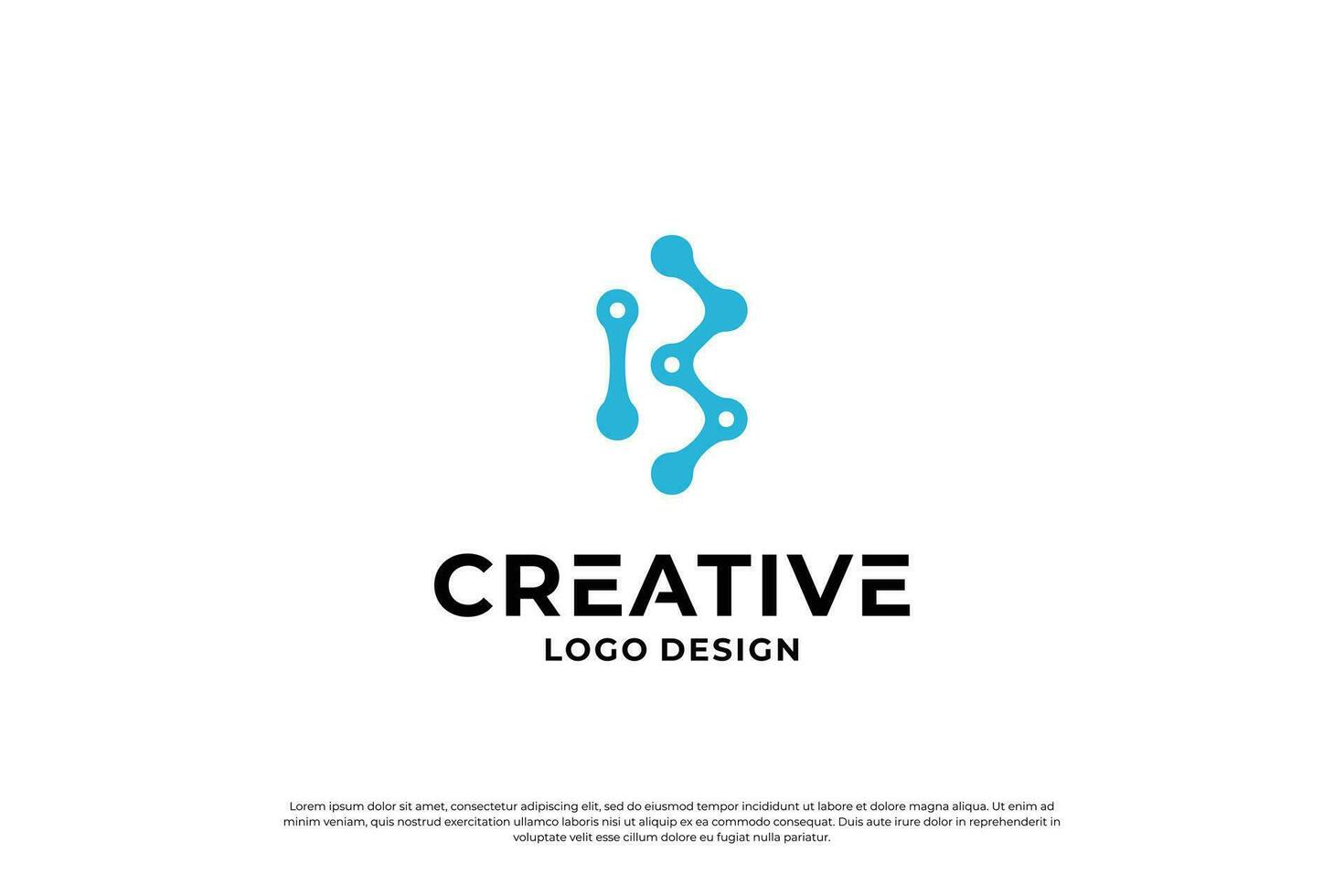 lettera B logo design modello. creativo iniziale lettere B logo simbolo. vettore