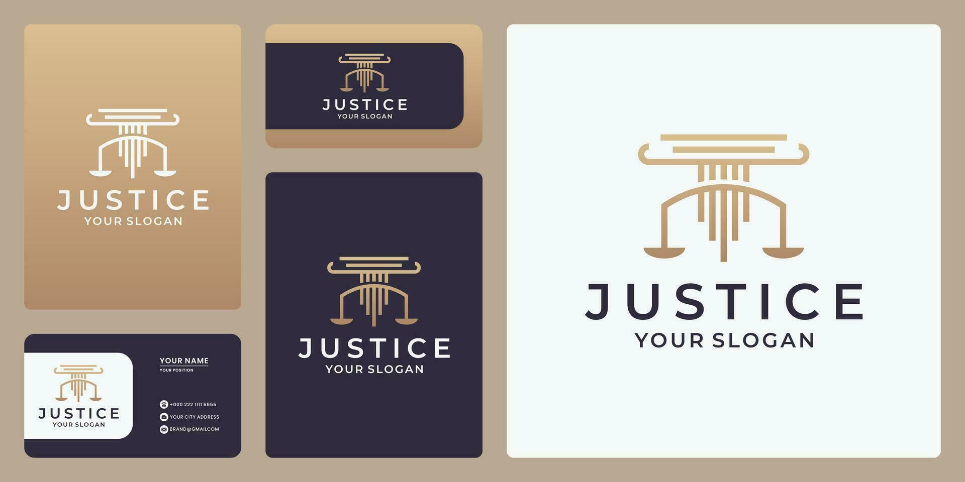 scale illustrazione vettoriale. disegno vettoriale logo avvocato. modello di progettazione del logo della legge sulla giustizia