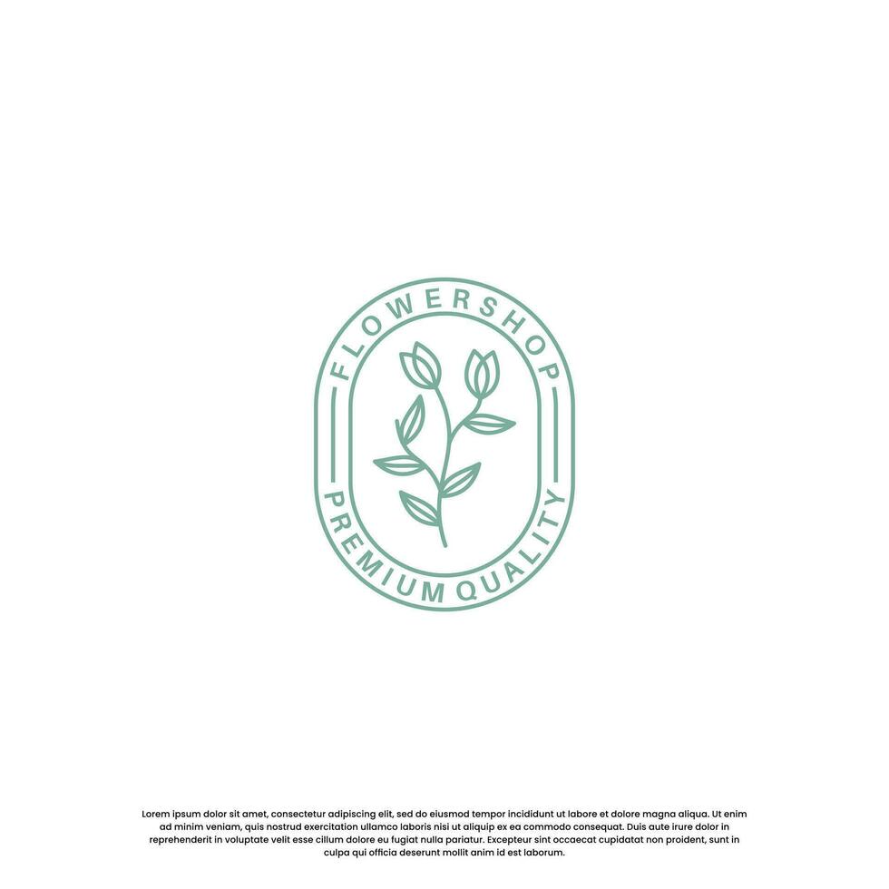 fiore negozio logo design Vintage ▾. logo per pianta e fiore attività commerciale vettore