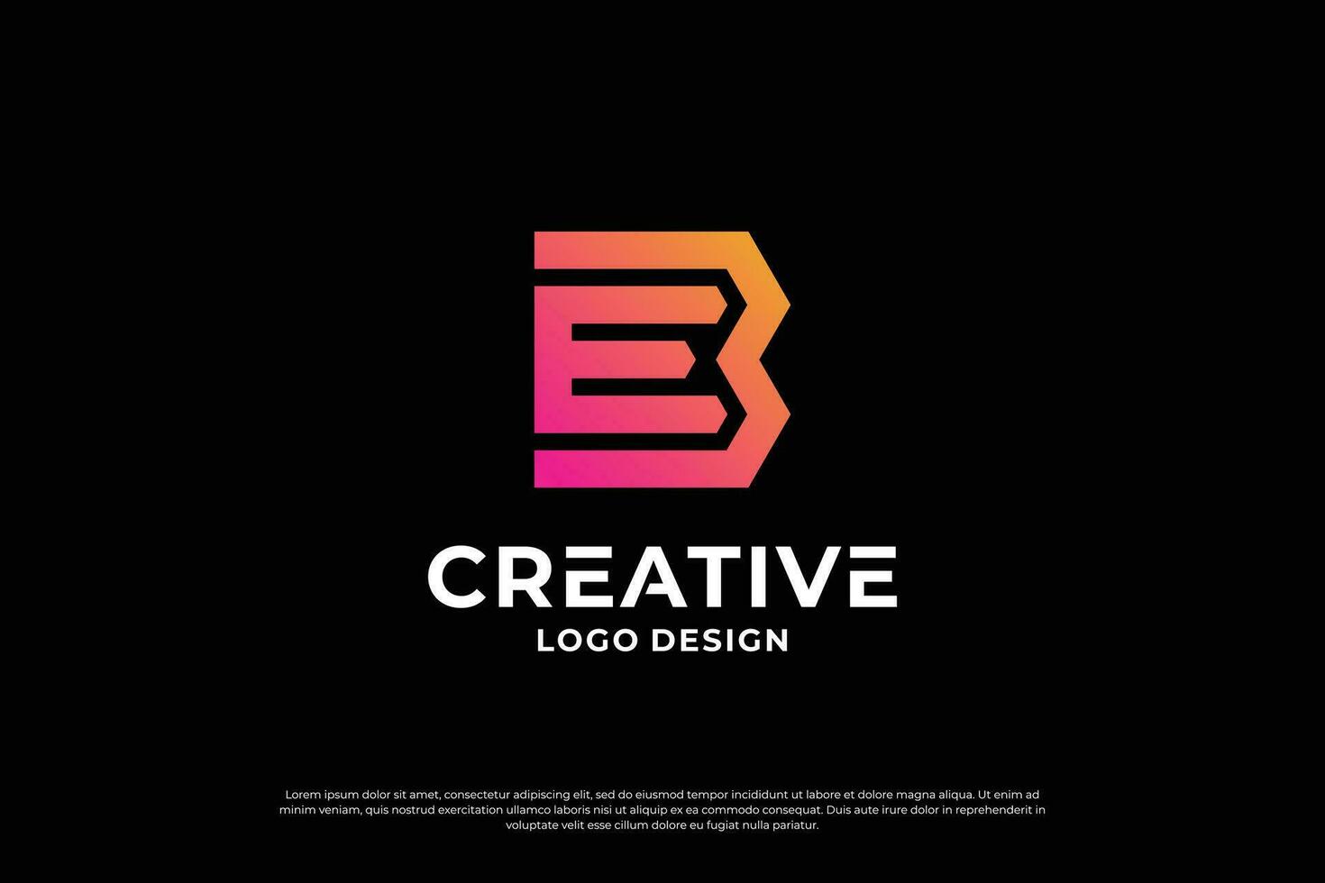 lettera B logo design modello. creativo iniziale lettere B logo simbolo. vettore