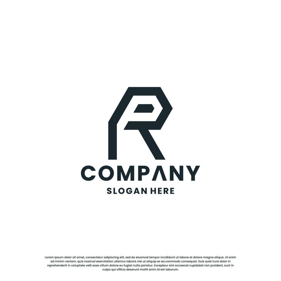 creativo lettera r logo design monogramma per il tuo attività commerciale vettore