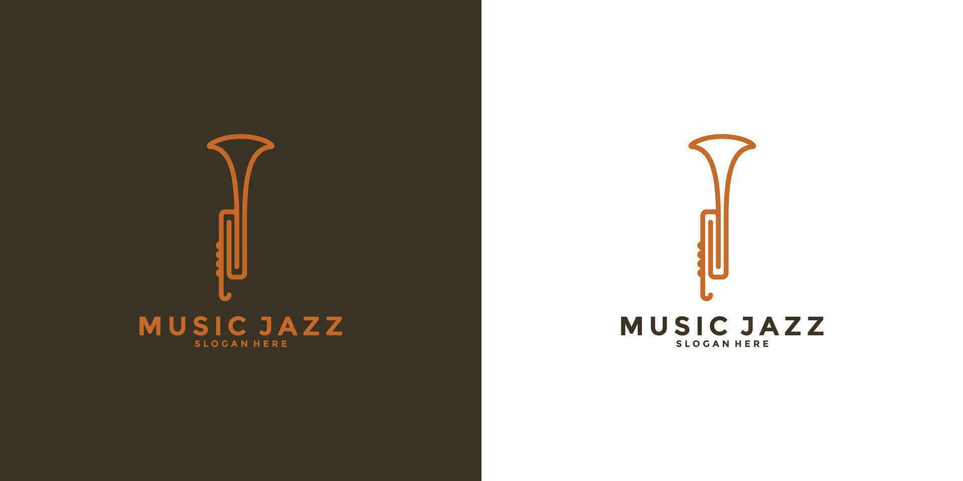 sassofono logo design musica jazz per il tuo attività commerciale vettore