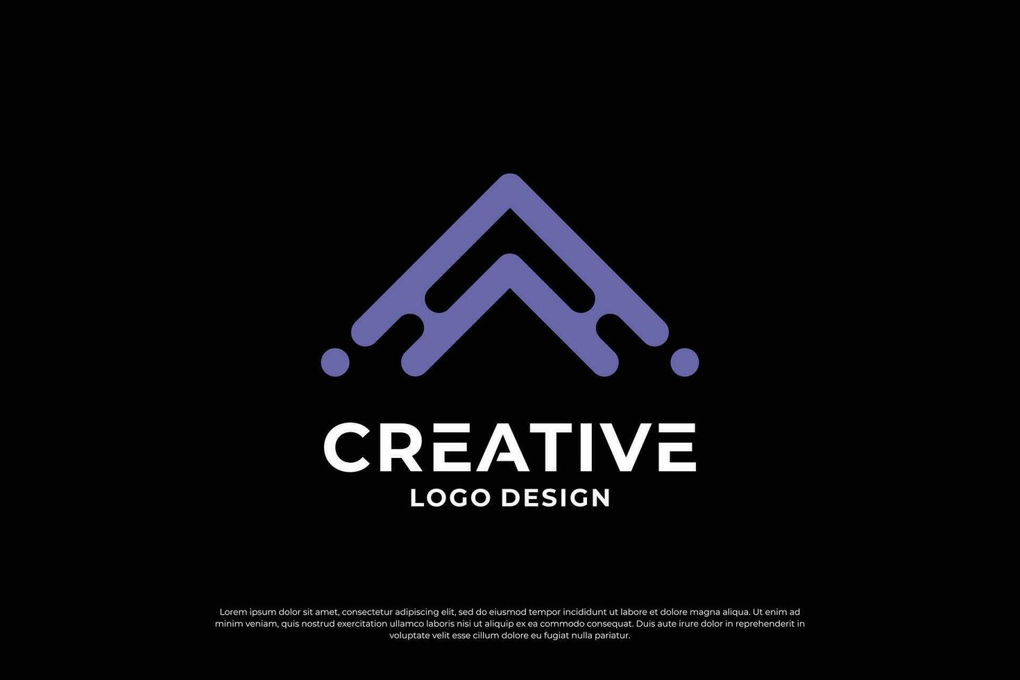 lettera un' logo design modello. iniziale lettere un. simbolo un. creativo lettera un' logo vettore. vettore