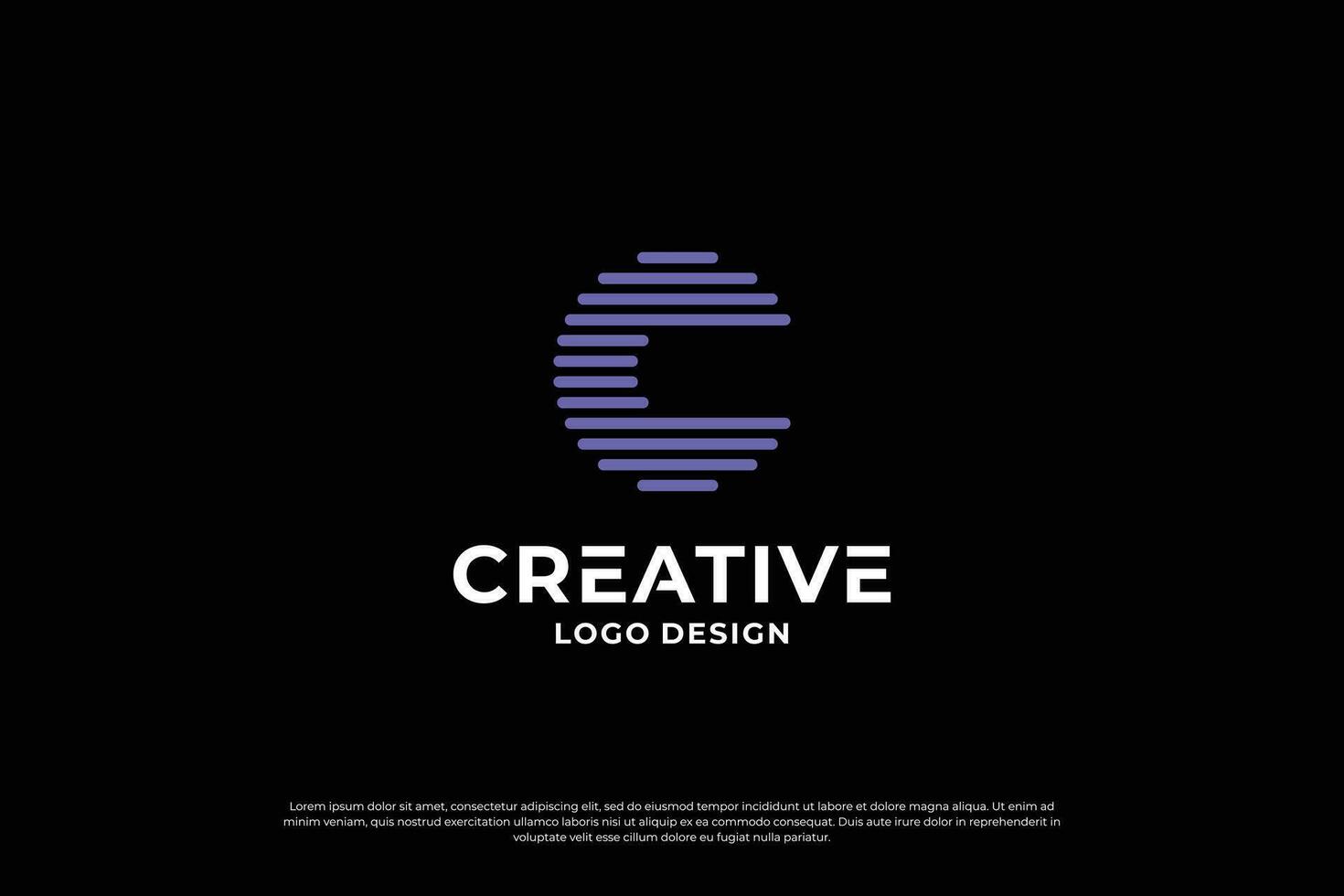 lettera c logo design modello. creativo iniziale lettere c logo design simbolo. vettore