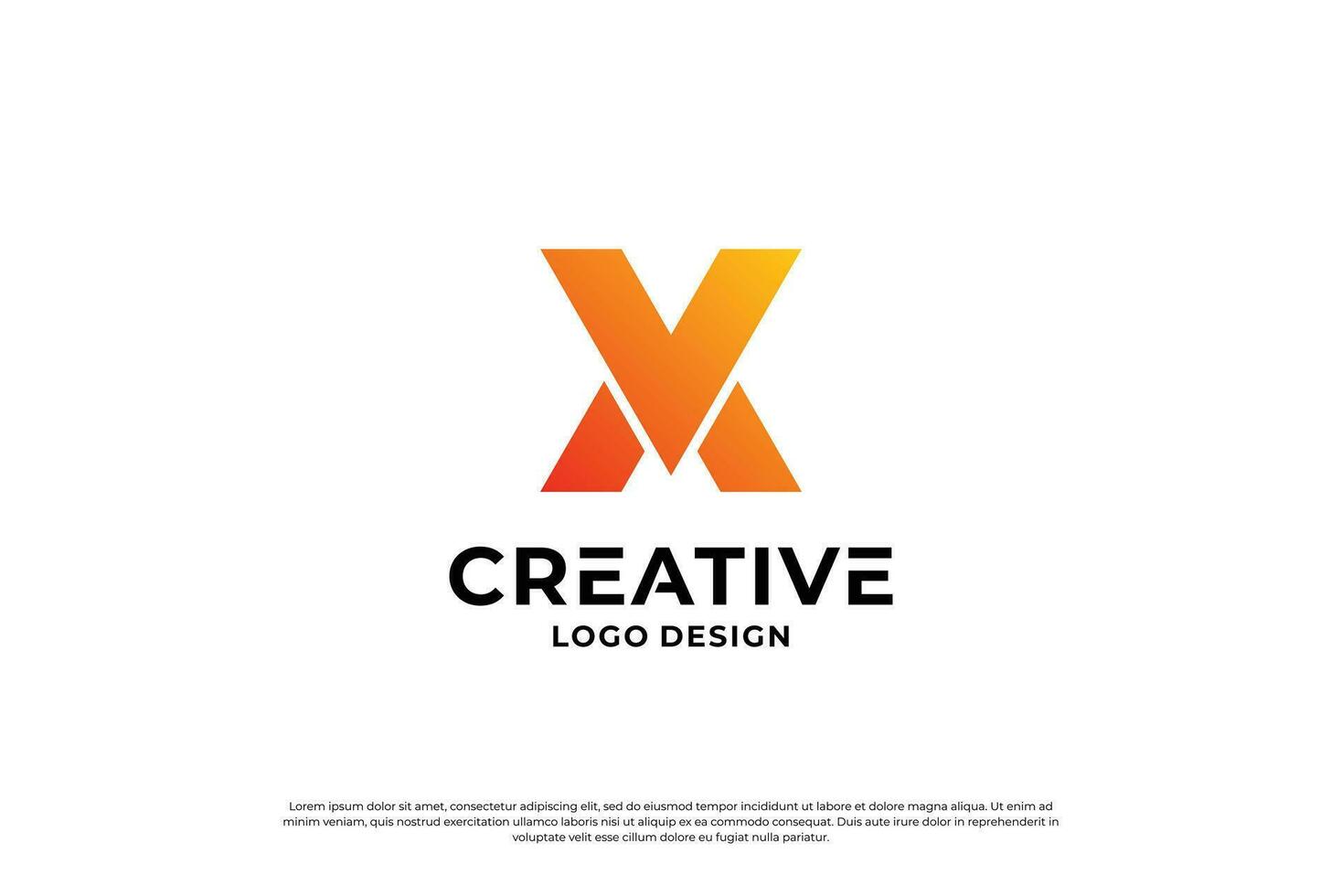 lettera X logo design modello. iniziale lettere X. creativo X simbolo. vettore