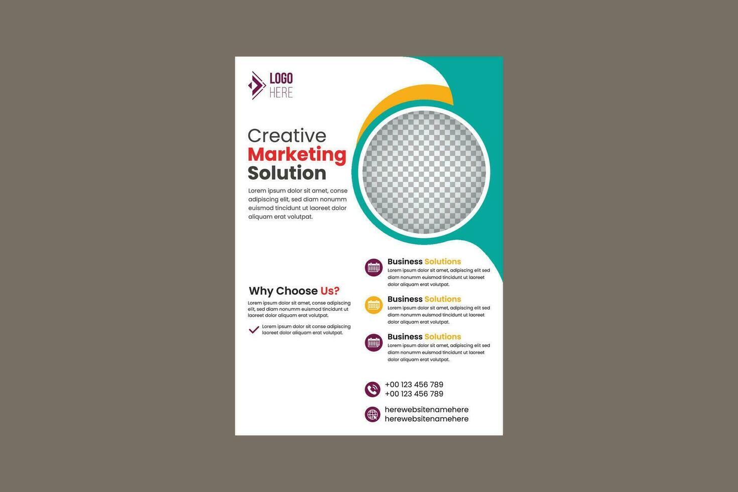 design brochure, copertina layout moderno, relazione annuale, poster, flyer in a4 vettore