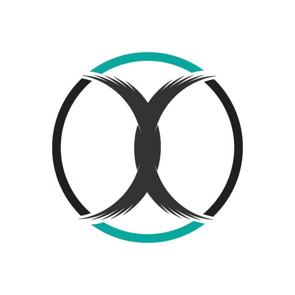 lettera x logo vettoriale