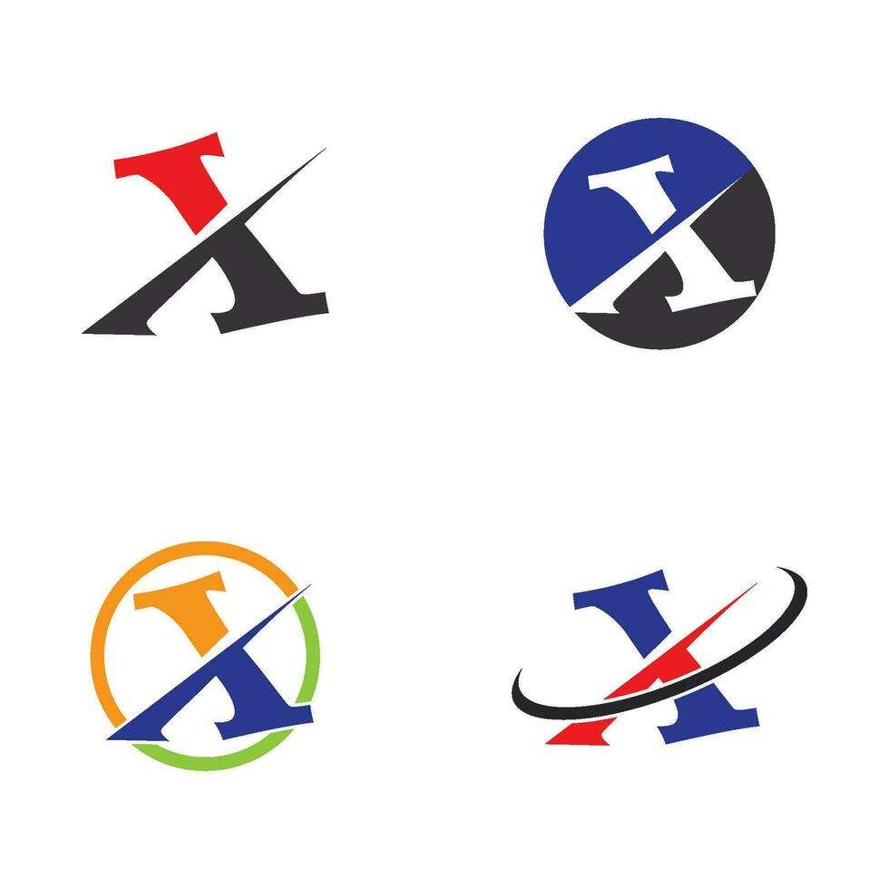 lettera x logo vettoriale