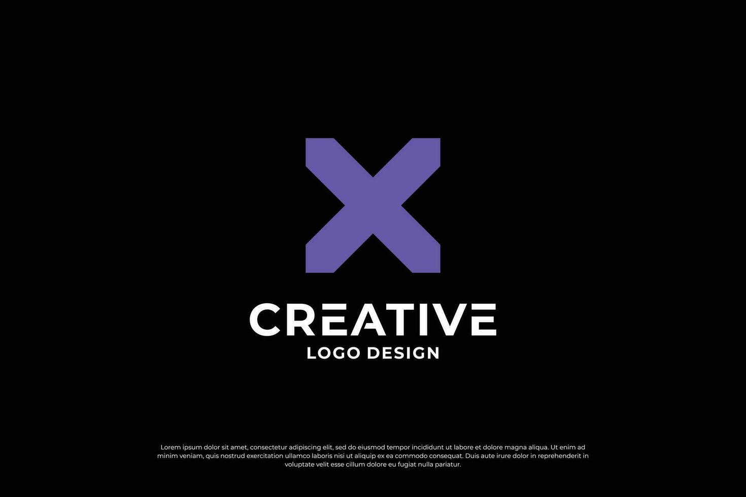 lettera X logo design modello. iniziale lettere X. creativo X simbolo. vettore