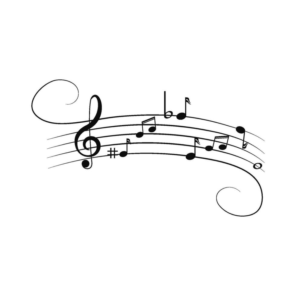 vettore icona nota musicale