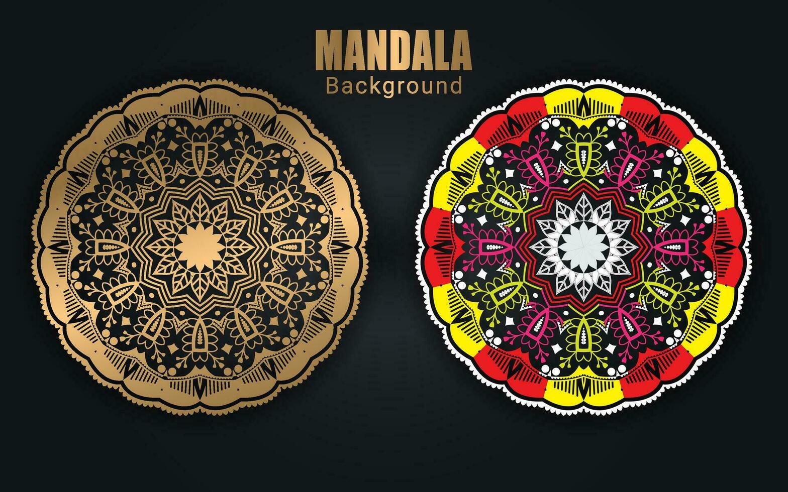 lusso colorato islamico mandala sfondo design o circolare modello nel modulo di mandala per henné, mehndi, tatuaggio, decorazione. decorativo ornamento nel etnico orientale stile. colorazione libro pagina. vettore