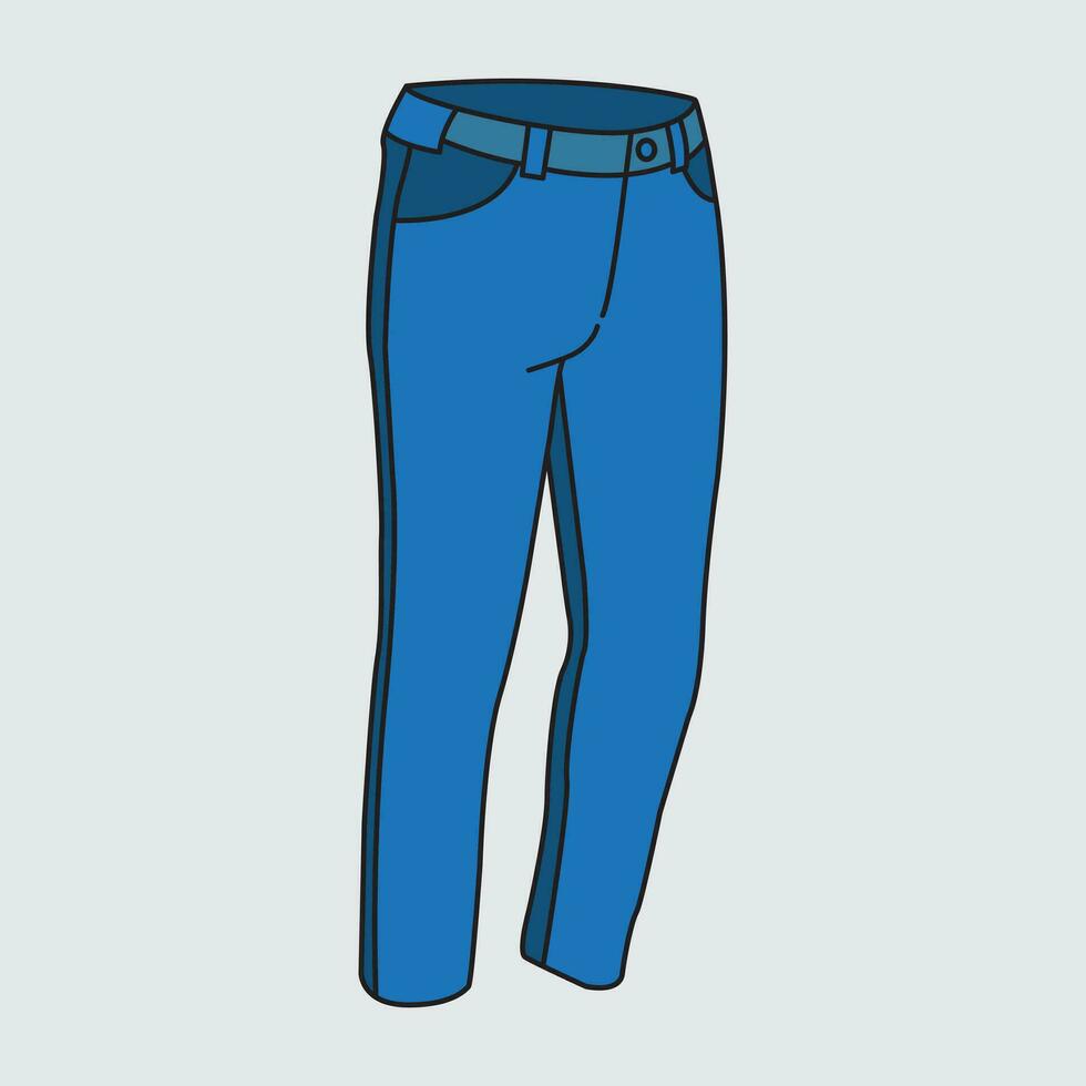 i pantaloni vettore illustrazione. vettore i pantaloni. cartone animato vettore i pantaloni capi di abbigliamento illustrazione icona per sito web, grafico design e opera d'arte.