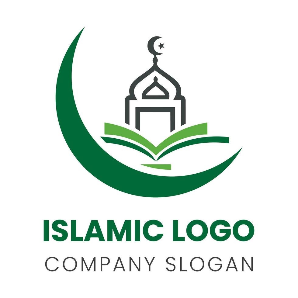 islamico logo design per azienda vettore