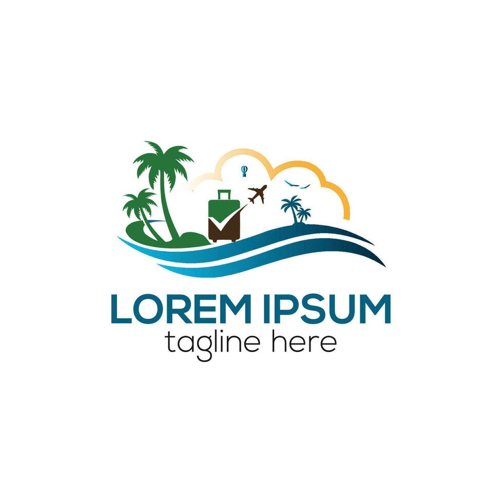 moderno viaggio agenzia logo, la logistica consegna logo design concetto isolato vettore modello illustrazione