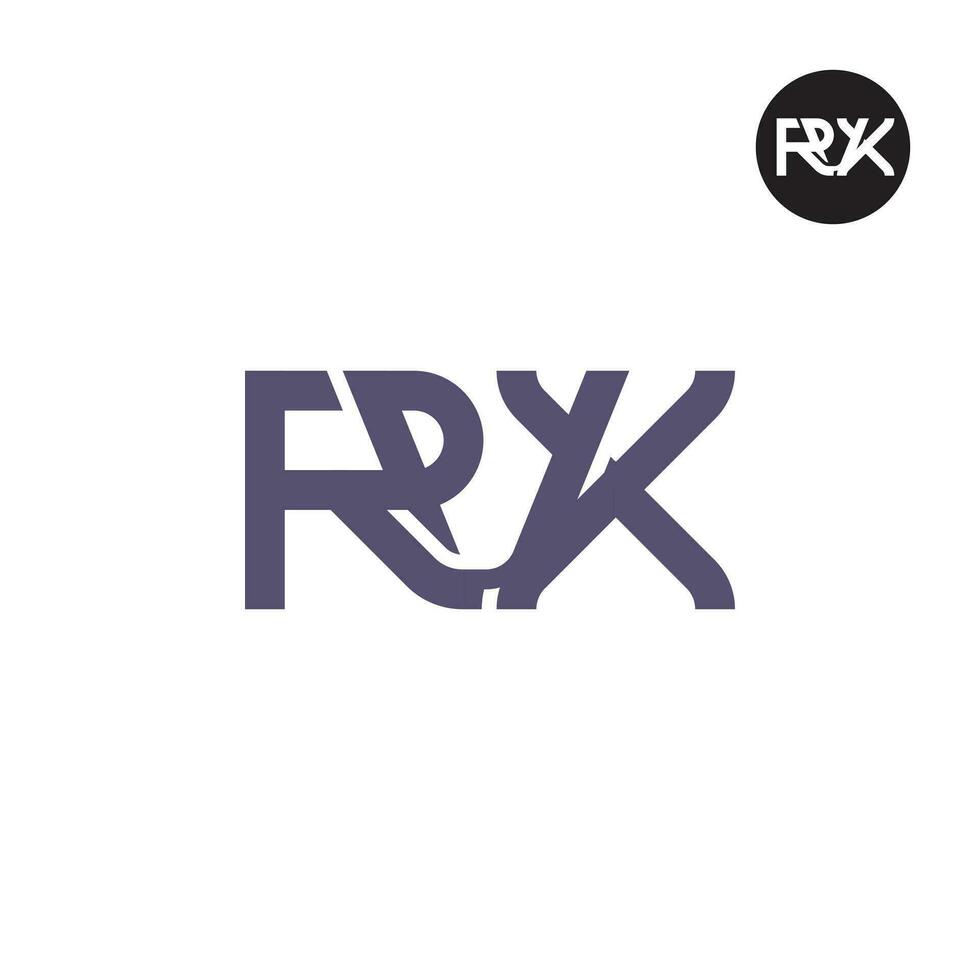 lettera rvx monogramma logo design vettore